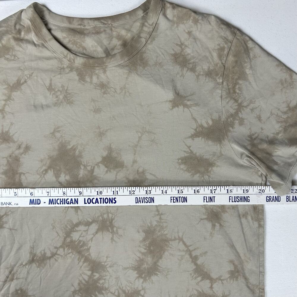 Lululemon Fundamental T Shirt Mens Medium Tide Shibori Tan Neutral Athleisure - Picture 5 of 9